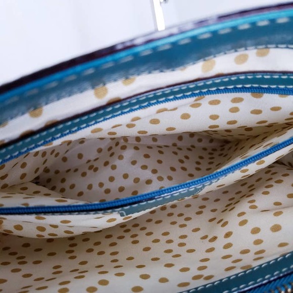 Kate Spade Wellesley Quinn bright teal Purse Handbag - Picture 9 of 14